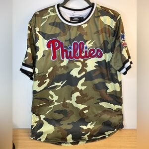 Pro Standard Luxury Athletic Collecrion Camouflage Phillies Jersey Large